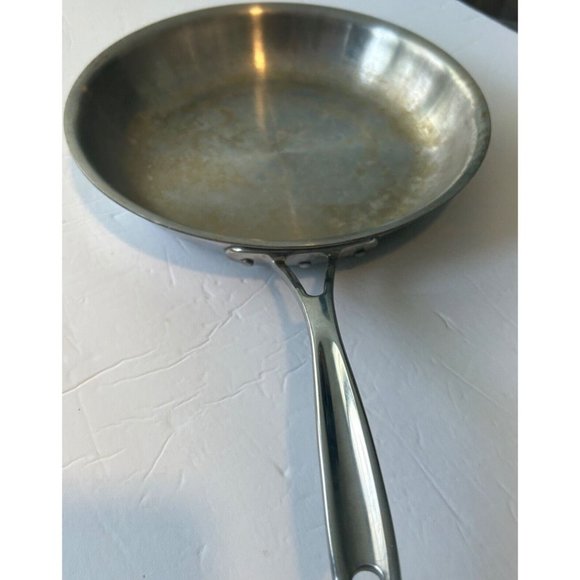 Calphalon 10" Inch Stainless Steel Fry Skillet Pan #1390 Heavy Duty - READ - Picture 3 of 6
